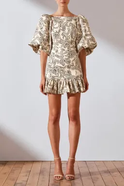 Shona Joy Zella Linen Backless Mini for rent on The Volte - image 3