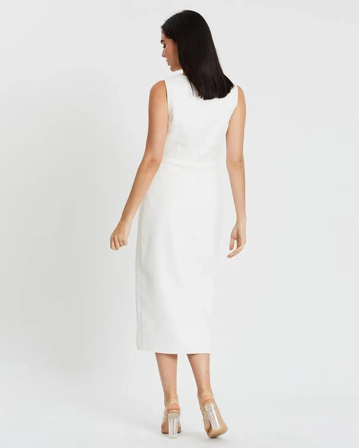 Derma Department Zèline Midi Dress White Size 6 - Image 3