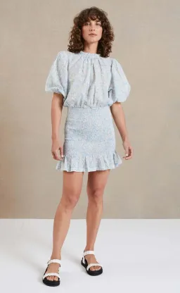 Bec and bridge pasqualina short sleeve mini dress size 8 for rent on The Volte - image 1