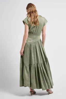 Aje Reflection Dress in Oakmoss for rent on The Volte - image 2