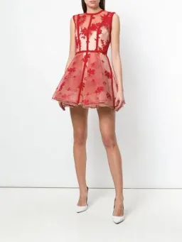 Alex Perry Codie Crinoline Dress Red Size 10 for rent on The Volte - image 3