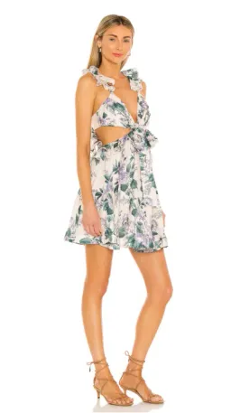Zimmermann Cassia Ruffle Mini Dress Floral Size 10 for rent on The Volte - image 2
