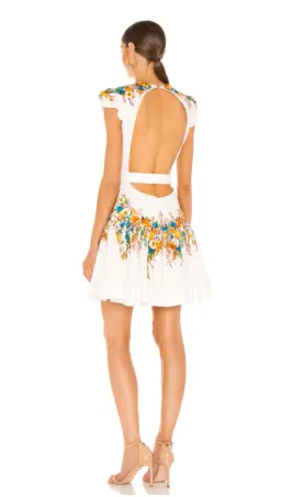 Zimmermann Estelle Tie Mini Dress Print Size 8 for rent on The Volte - image 2