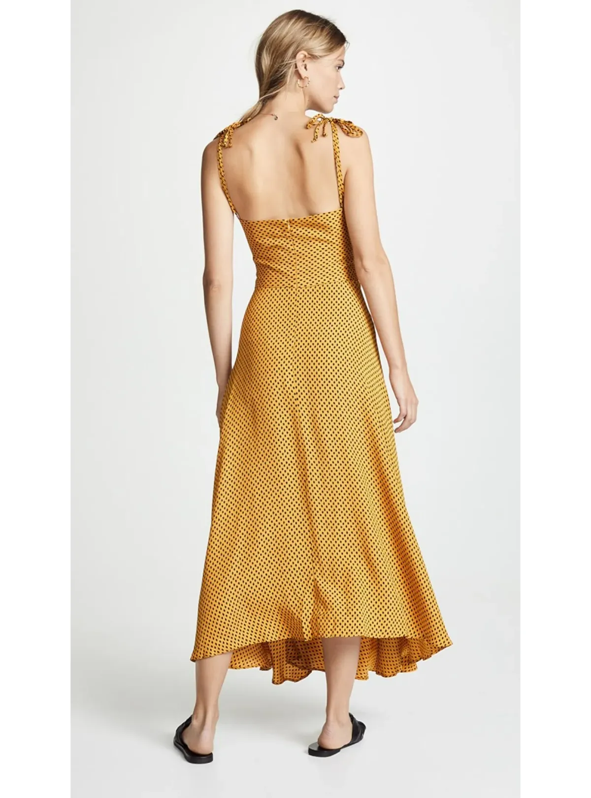 Bec & Bridge Sun Valley Midi Dress Yellow Size AU 8 - Image 3