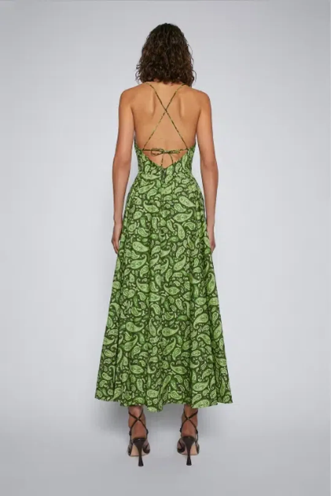 Scanlan Theodore Cttn Paisley Shoestring Dress Print Size 8 for rent on The Volte - main image