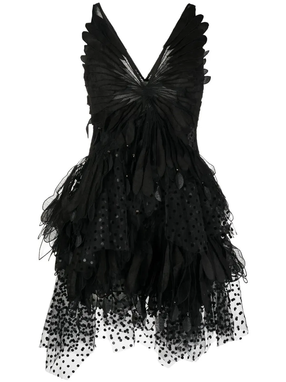 Zimmermann Rhythmic Fluted Mini Dress Black Size 1 / Au 10 - Image 2