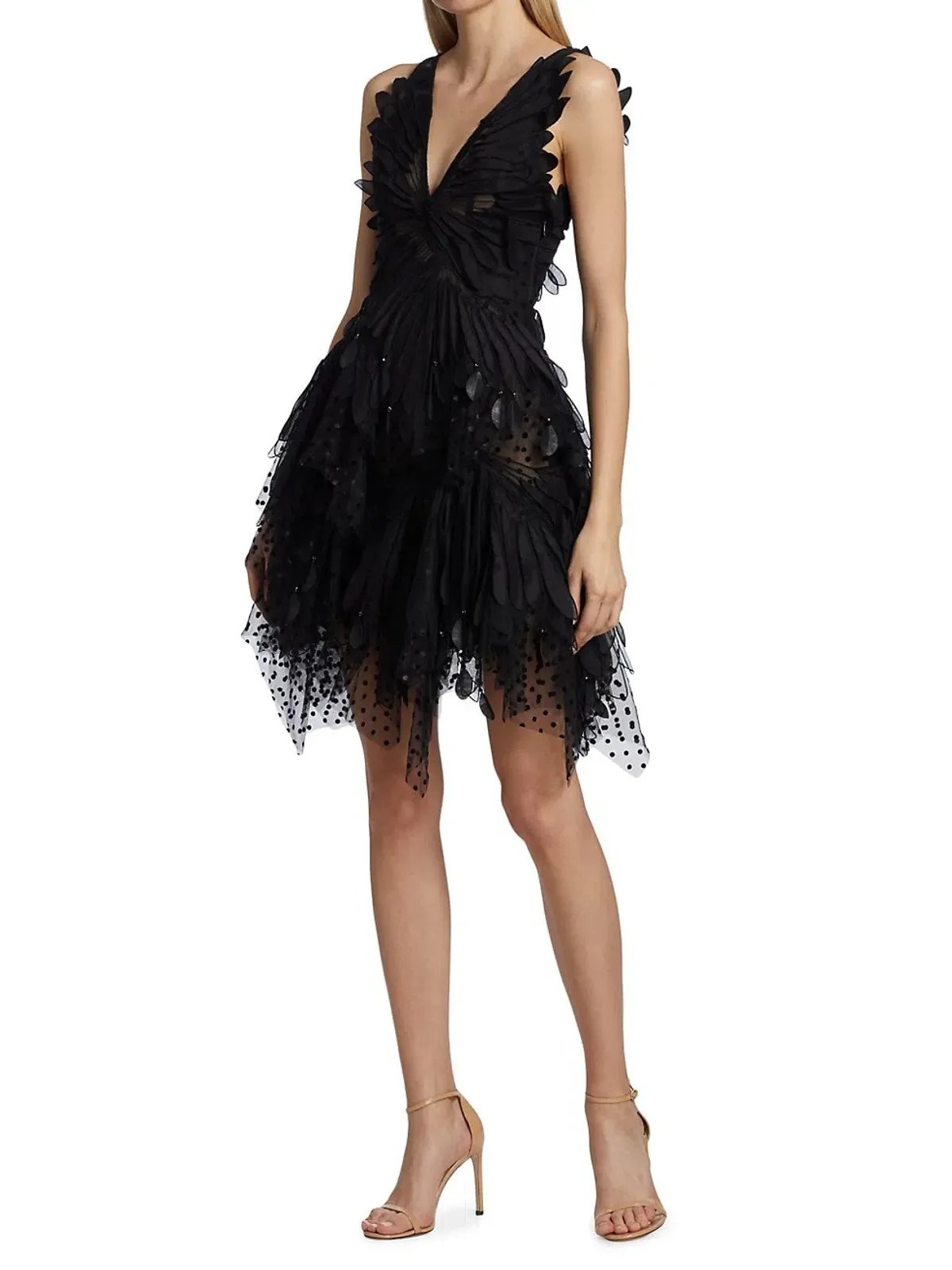 Zimmermann Rhythmic Fluted Mini Dress Black Size 1 / Au 10 - Image 1