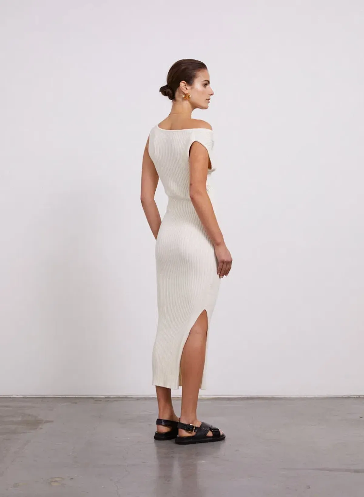 Anna Quan Zanita Midi Dress Cream Size 8 - Image 2