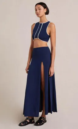 Bec & Bridge Enzo Knit Top & Skirt Set Blue Size 6 for rent on The Volte - image 2