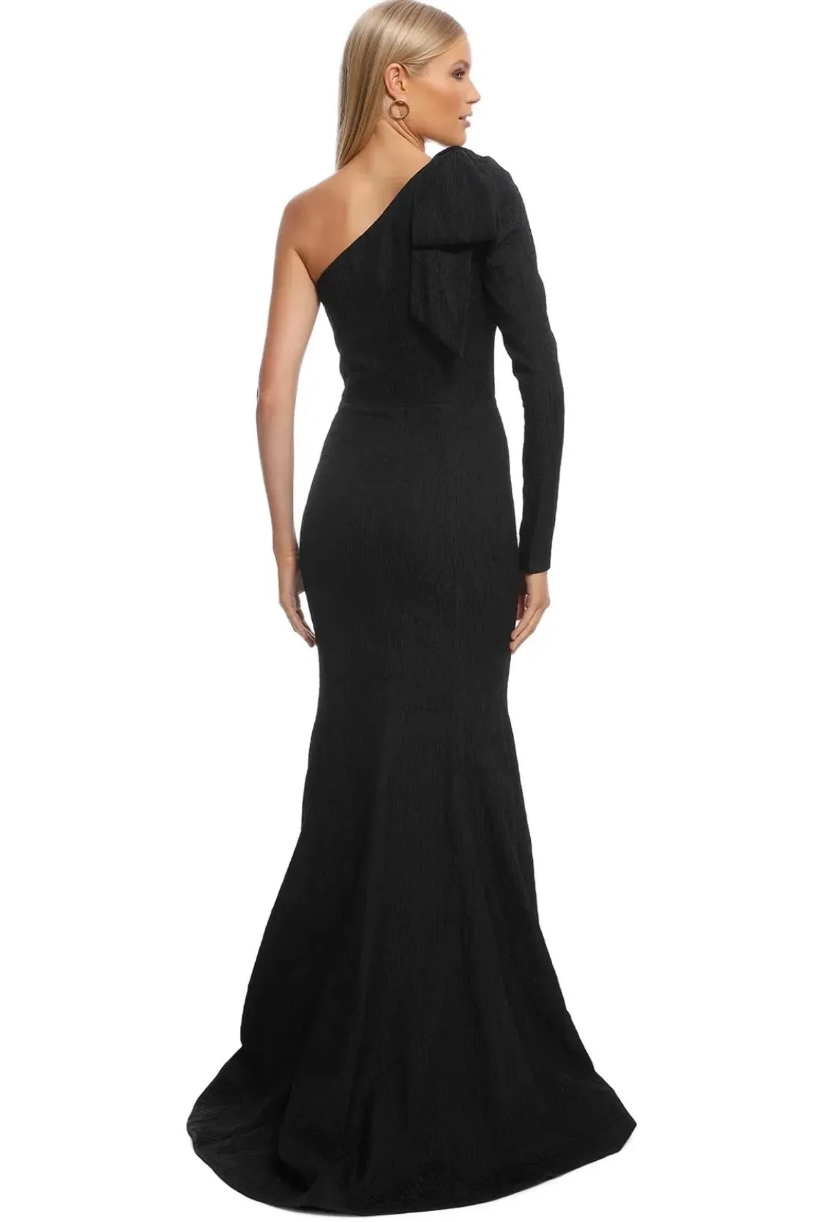 Rebecca Vallance Harlow Bow Gown Black Size 8 - Image 2