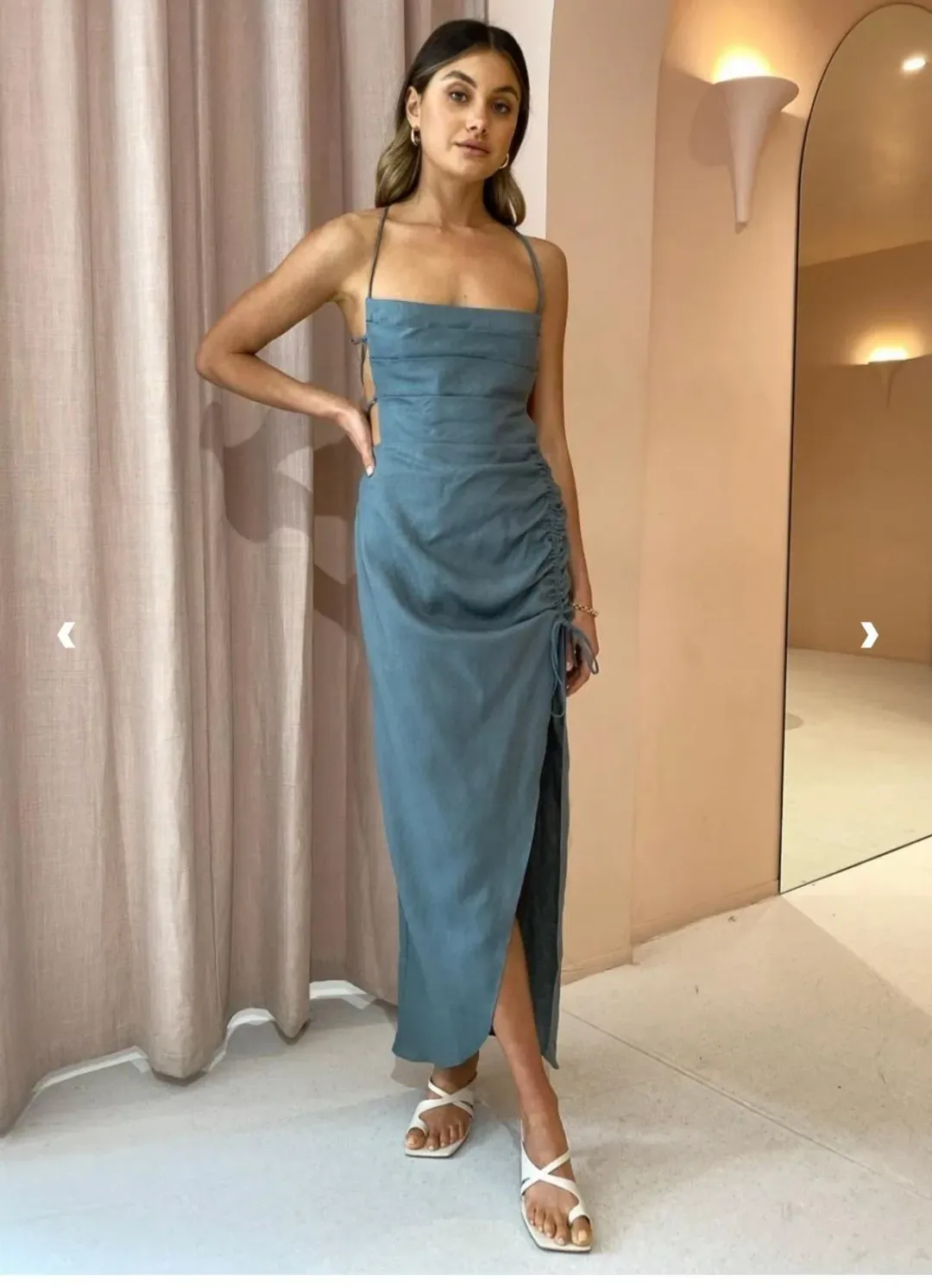 Rumer the Label Loulou Maxi Dress Fern Size 6 for rent on The Volte - main image