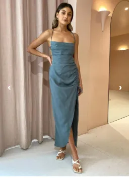 Rumer the Label Loulou Maxi Dress Fern Size 6 for rent on The Volte - image 1