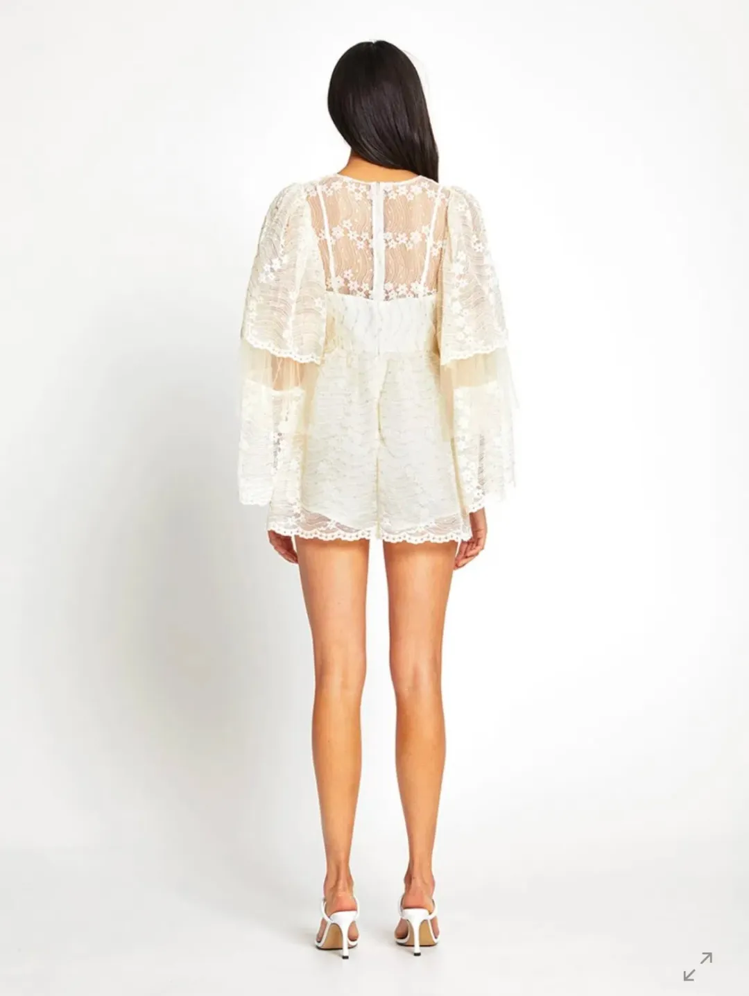 Alice McCall Moonstruck Mini Dress Cream Size 4 for rent on The Volte - main image