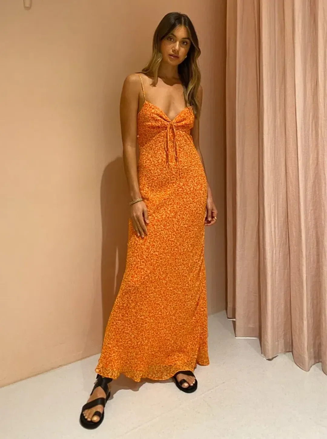 Bec and Bridge Cheri Maxi Dress Print Size 6 for rent on The Volte - main image