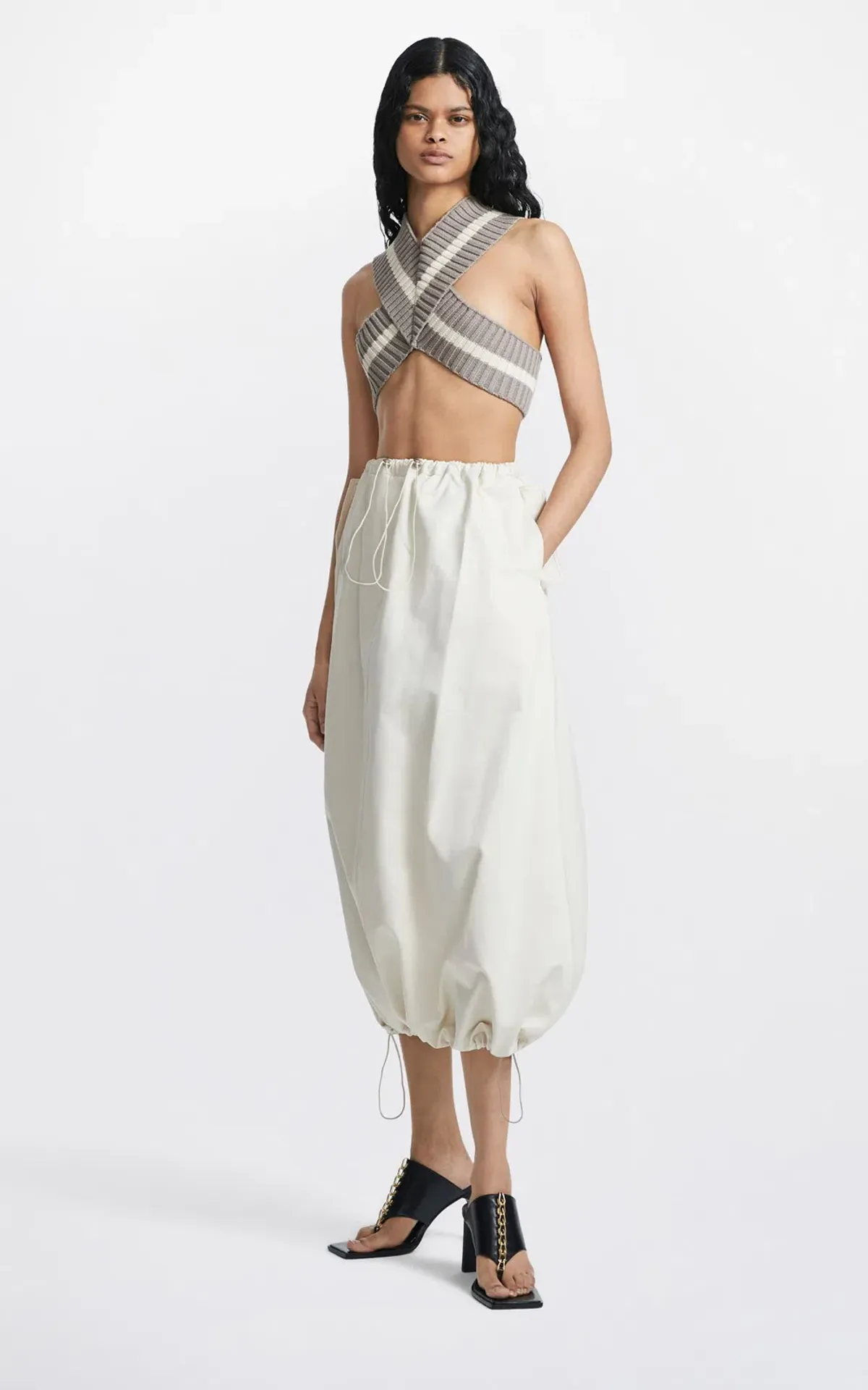 Dion Lee Parachute Skirt White Size 6 - Image 1