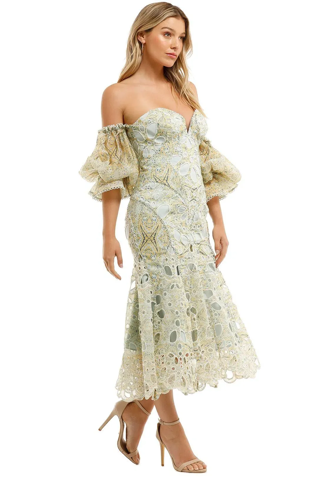 Acler Holland Dress Green Size 6 for rent on The Volte - main image