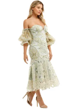 Acler Holland Dress Green Size 6 for rent on The Volte - image 2