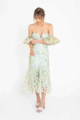 Acler Holland Dress Green Size 6 for rent on The Volte - image 4