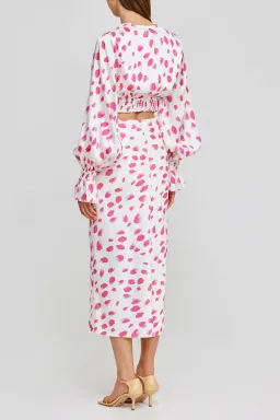 Significant Other Penny Skirt and Coco Top Set in Rose Petal Print Size 6 for rent on The Volte - image 3