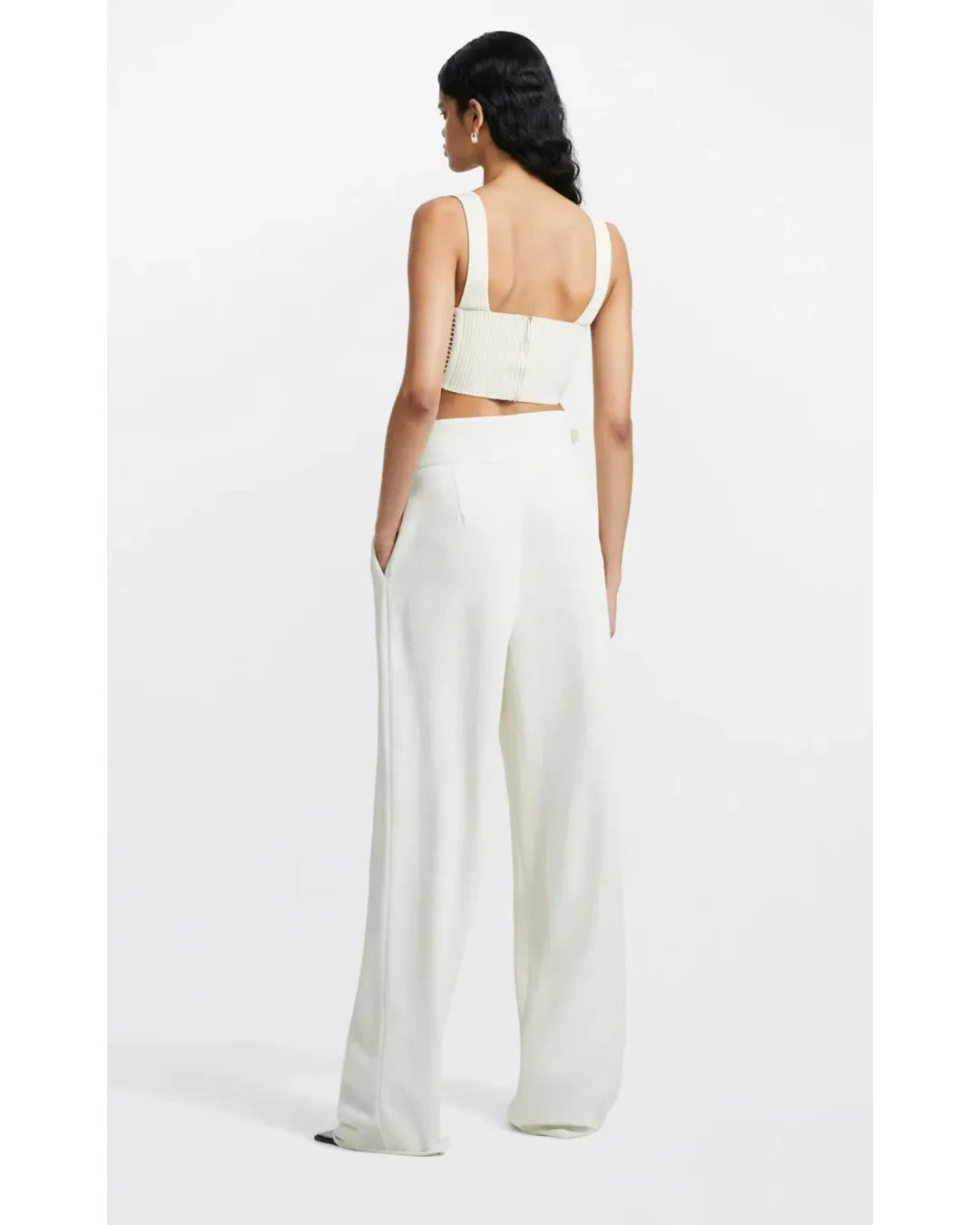 Dion Lee Interlock Buckle Pant Ecru Size AU 8 for rent on The Volte - main image