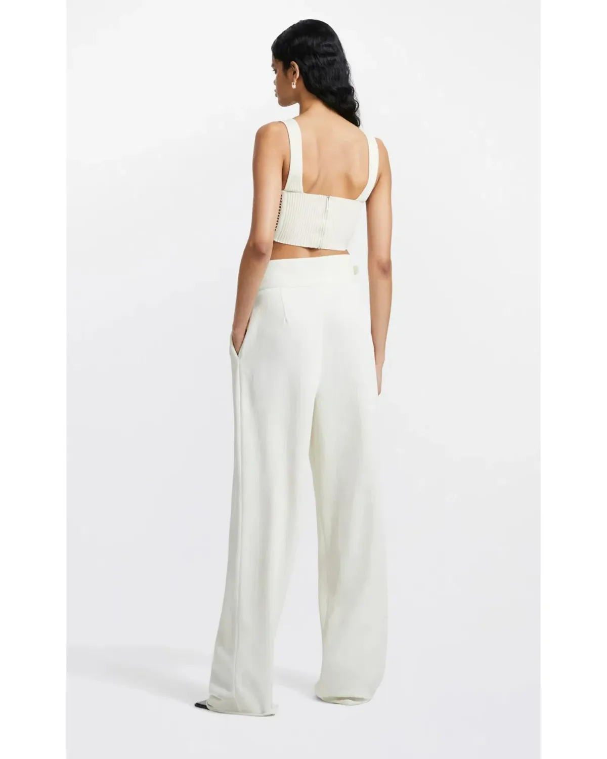 Dion Lee Interlock Buckle Pant Ecru Size AU 8 - Image 2