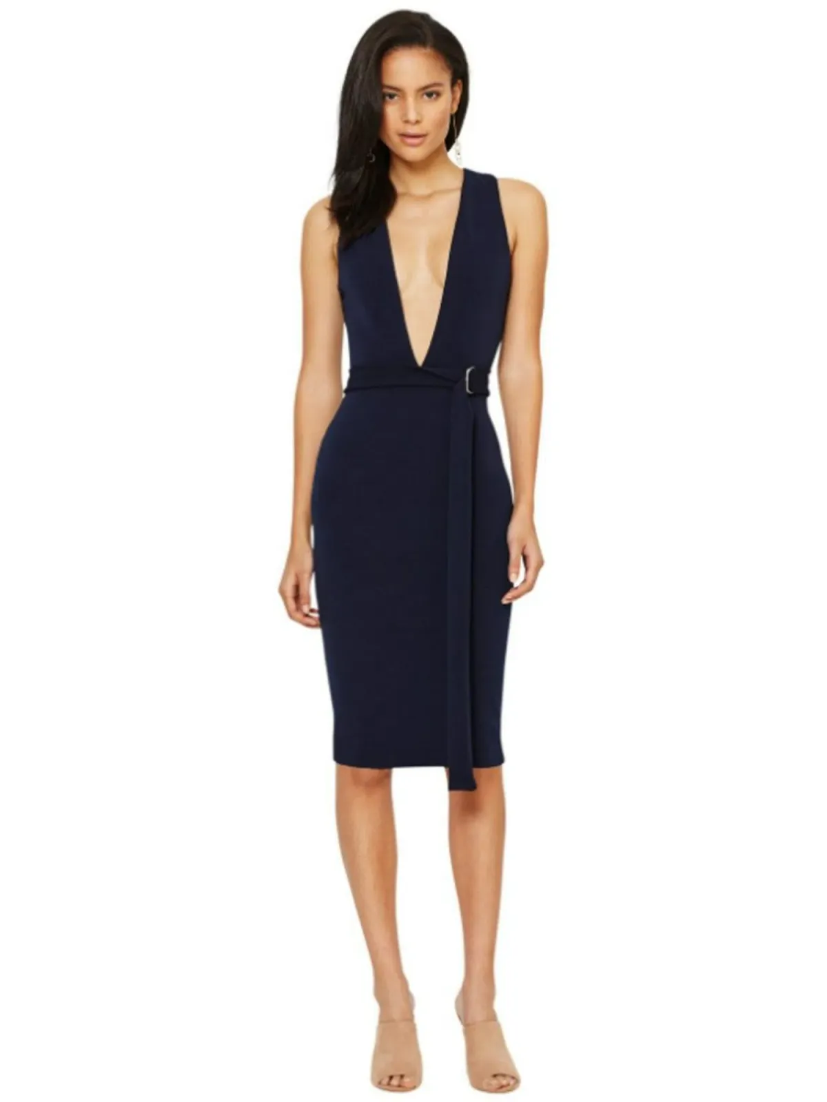 Bec & Bridge Luminous Plunge Dress Blue Size AU 6 - Image 1