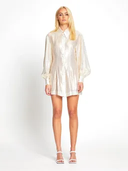 Alice McCall Gold Santa Monica Shirt Dress Gold Size 6 for rent on The Volte - image 1