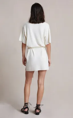 Bec & Bridge Liam Knit Mini Dress Ivory Size 8 for rent on The Volte - image 3