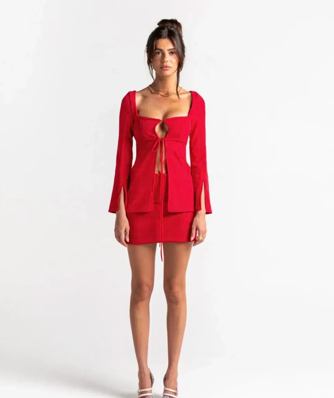 Arcina Ori Selena Set Red Size 8 for rent on The Volte - main image