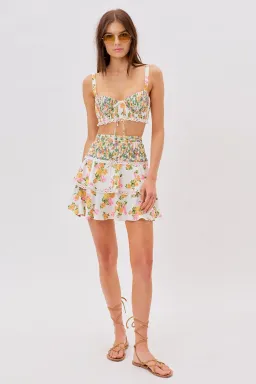 For Love and Lemons Rosalyn Skirt and Top Set Print Size 10 for rent on The Volte - image 1