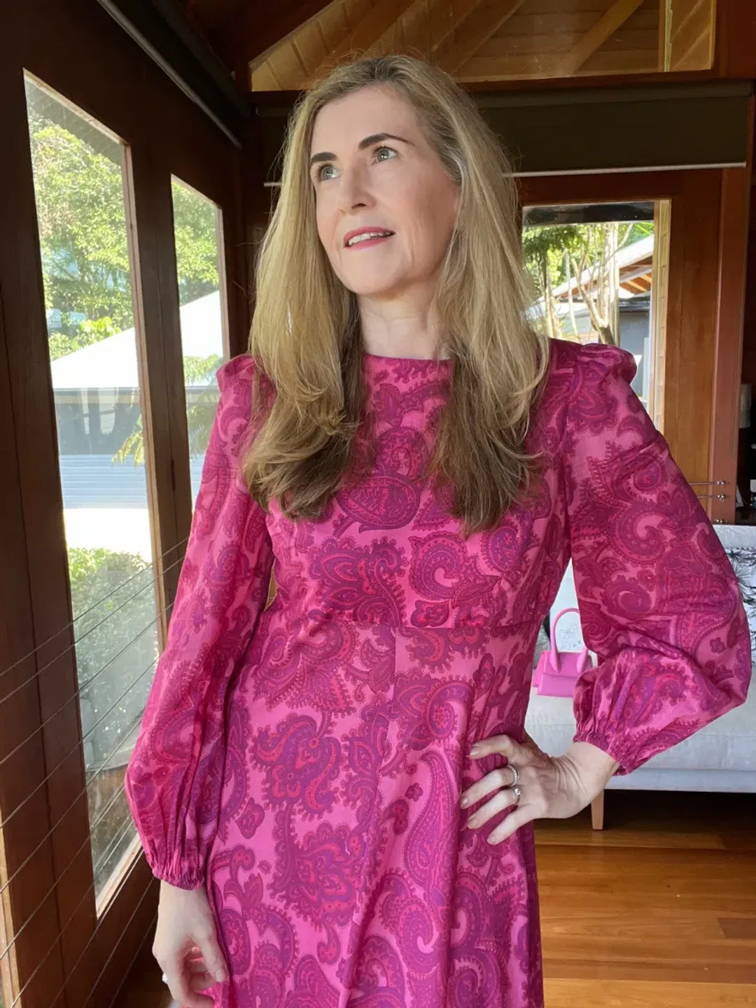 Zimmermann Edie High Neck Dress Print Size 3 / Au 14 for rent on The Volte - main image