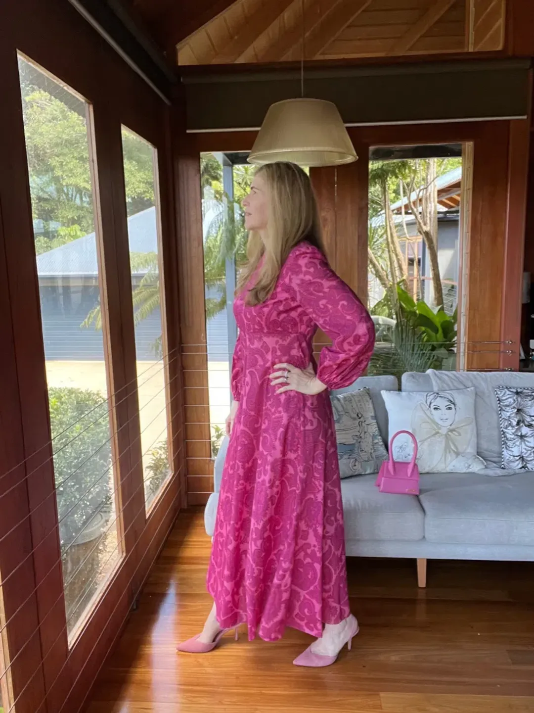 Zimmermann Edie High Neck Dress Print Size 3 / Au 14 for rent on The Volte - main image