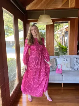 Zimmermann Edie High Neck Dress Print Size 3 / Au 14 for rent on The Volte - image 3