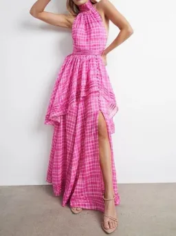 Aje Bungalow Sienna Dress Pink Size 12 for rent on The Volte - image 1