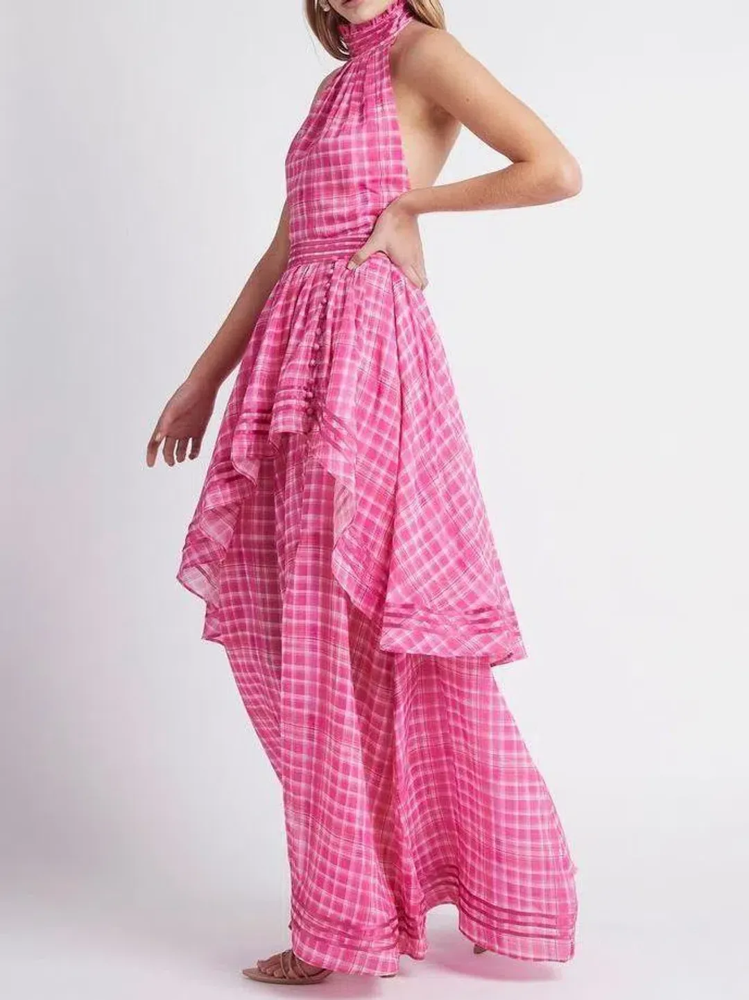 Aje Bungalow Sienna Dress Pink Size 12 for rent on The Volte - main image