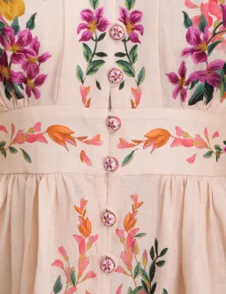 Zimmermann Tropicana Plunge Mini Dress Print Size 14 for rent on The Volte - image 4