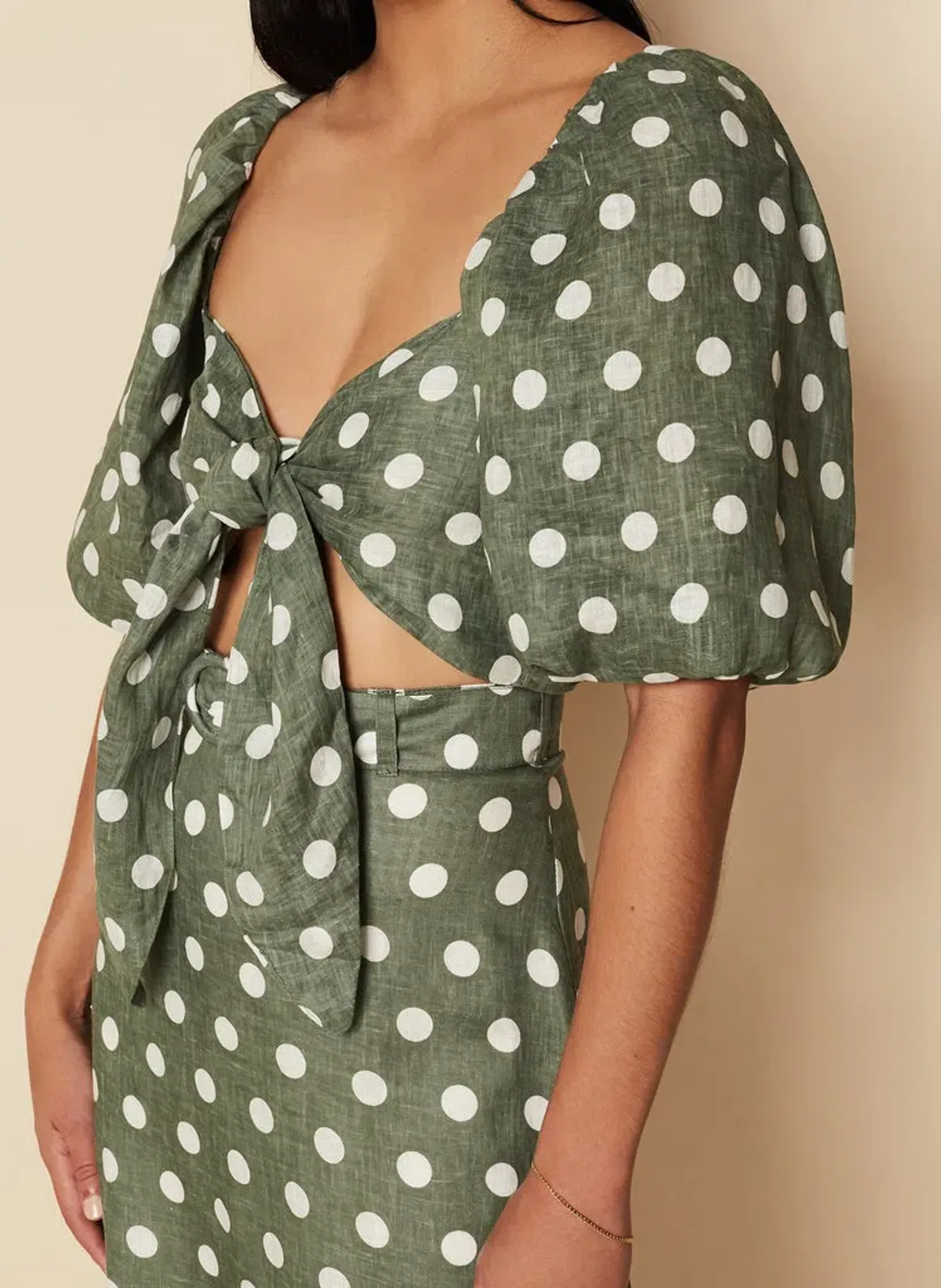 Faithful The Brand Idrisy Top and Devon Midi Skirt Set - Emelda Dot Print - Image 4