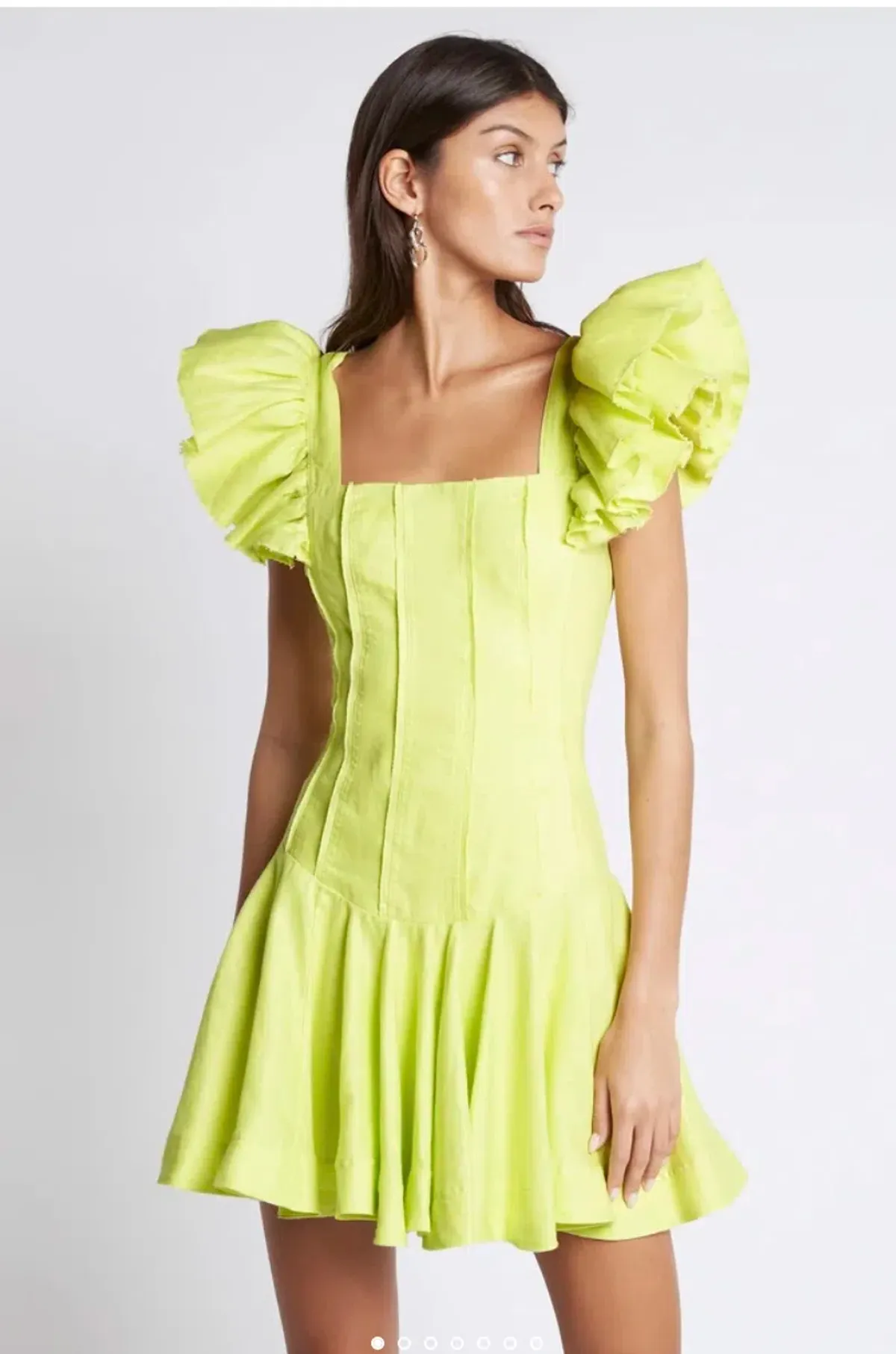 Breathless Frill Sleeve Mini Dress - Image 1