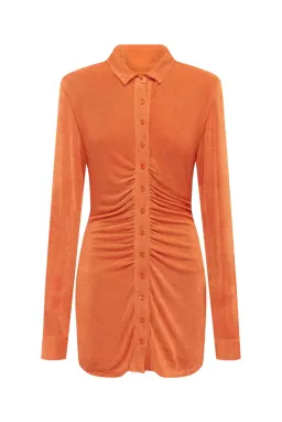 With Jean Andy Dress Orange Size AU 6 for rent on The Volte - image 3