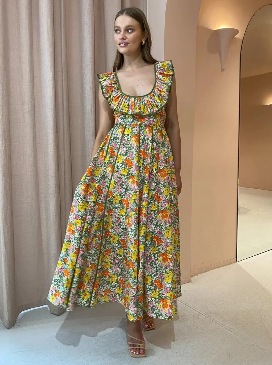 Alemais - Cabana Print - Midi Dress - Size 14 for rent on The Volte - main image