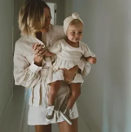 Shona Joy Ellington Linen Balloon Sleeve Mini Dress Cream Size 8 for rent on The Volte - image 5