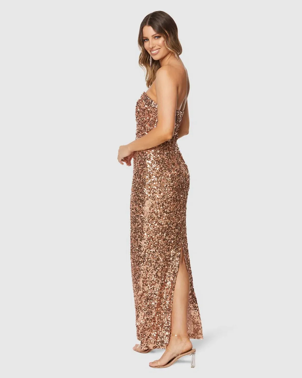 Pilgrim Gianina Gown Sequin Size 10 - Image 3