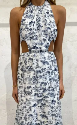 Sir the Label Dimitri Open Back Dress Print Size 6 for rent on The Volte - image 5