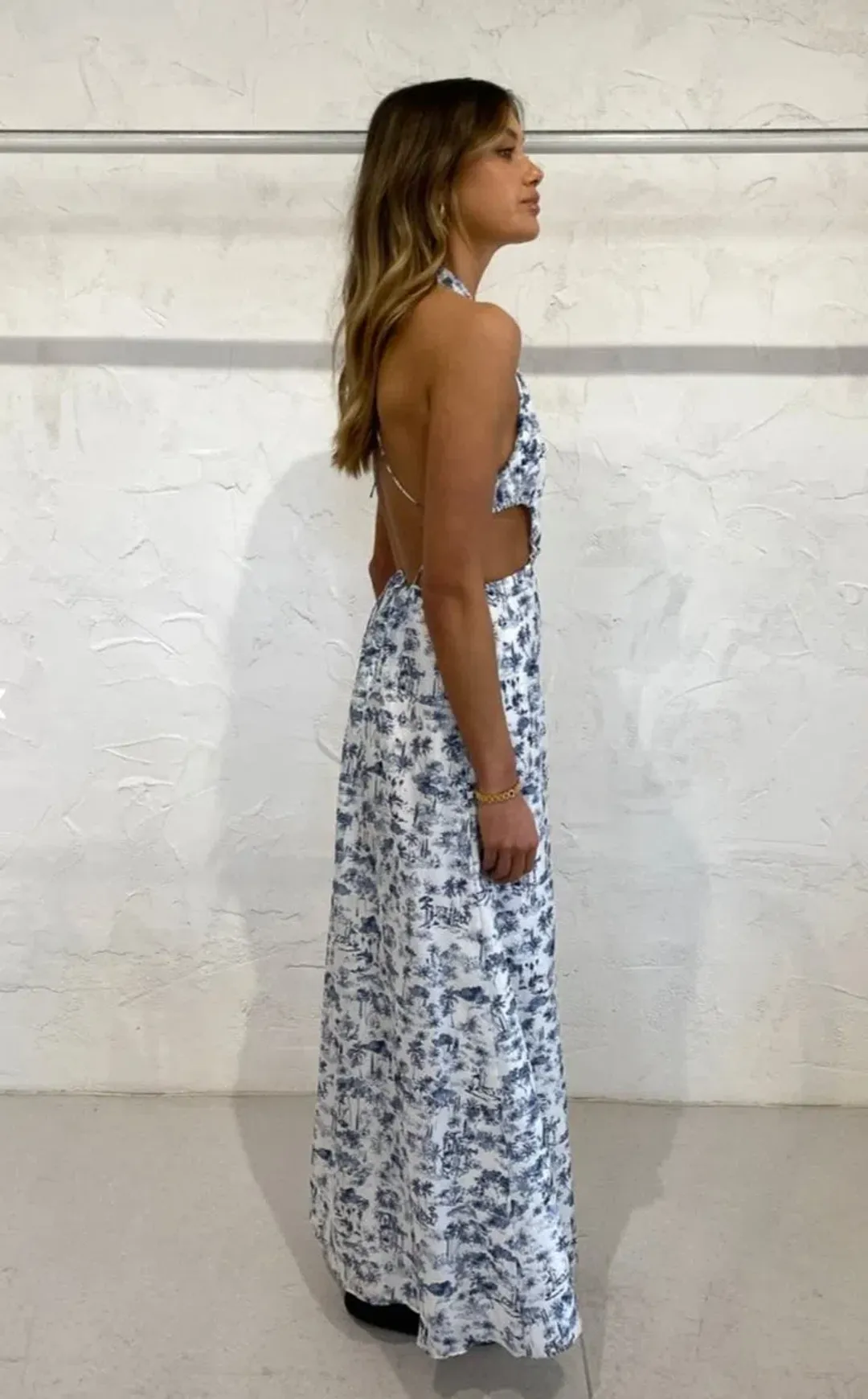 Sir the Label Dimitri Open Back Dress Print Size 6 for rent on The Volte - main image