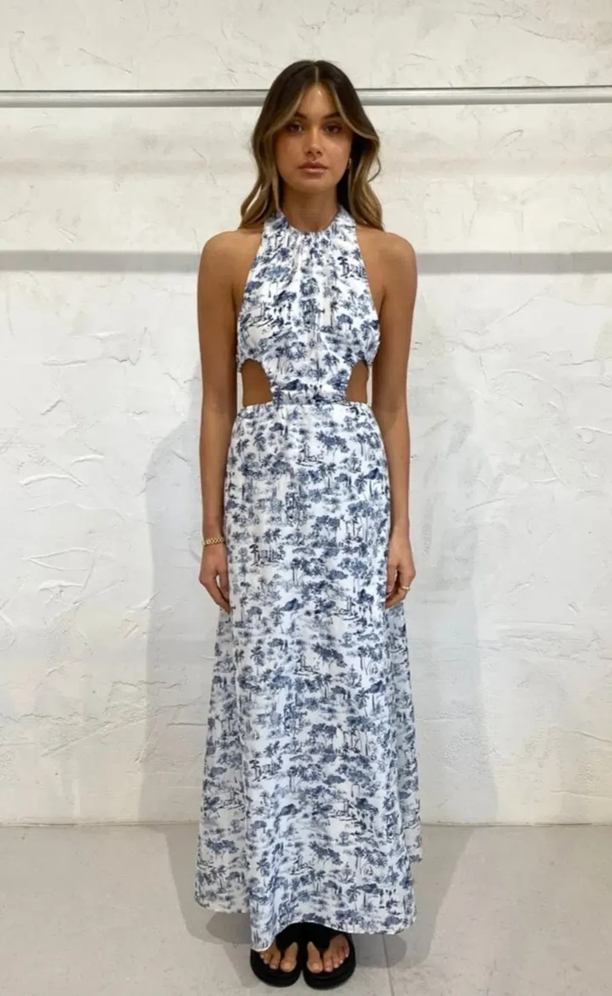 Sir the Label Dimitri Open Back Dress Print Size 6 - Image 4