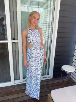 Sir the Label Dimitri Open Back Dress Print Size 6 for rent on The Volte - image 1