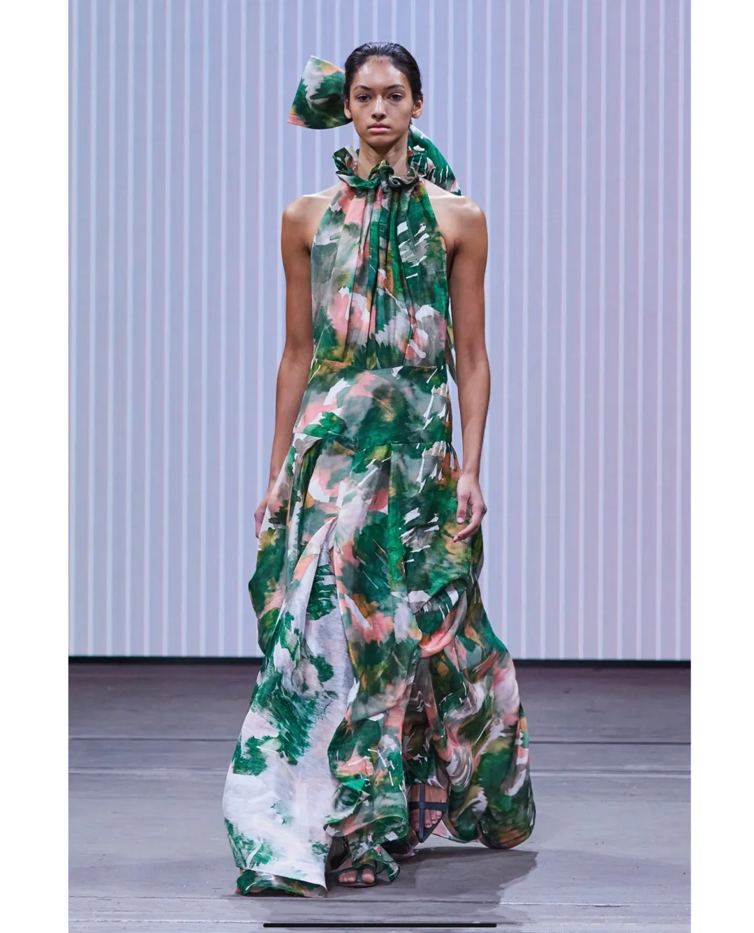 Ginger & Smart Aquarelle Gown Print Size 8 for rent on The Volte - main image