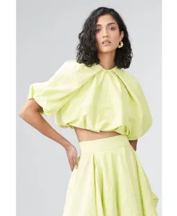 Ginger & Smart Euphoria Top & Skirt Set Citron Size 10 for rent on The Volte - image 4