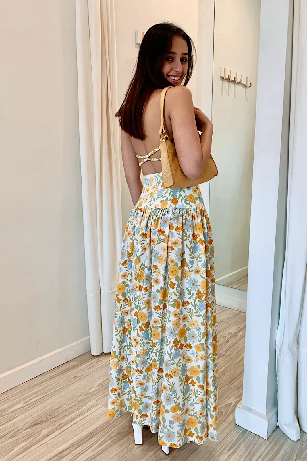 Bec & Bridge Cali Sun Top and Skirt Set Floral Size 8 for rent on The Volte - main image