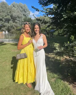 Aje Solstice Tiered Maxi Dress Yellow Size 10 for rent on The Volte - image 6